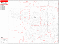 West Valley City Digital Map Red Line Style